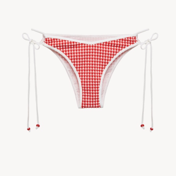 La Perla Gingham Seersucker red bikini - Picture 6 of 6